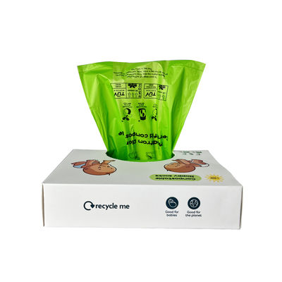 İyi bir fiyat. Bebekler için tek kullanımlık bez çantaları, 100 Sayı Çevre dostu kompost edilebilir tek kullanımlık bez çantaları, bebek dışkısı ve rahat bir şekilde atmak için saplanmayan elleri olan çok amaçlı çantalar çevrimiçi