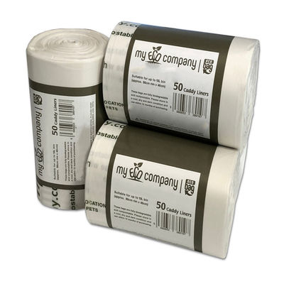 İyi bir fiyat. En çok satılan Sürdürülebilir Toptan Satış % 100 Biyodegradable Mısır Nişastası Özel Logo Ev Komposti Eko Arkadaşlıklı Komposta edilebilir Bahçe Atık Torbası çevrimiçi