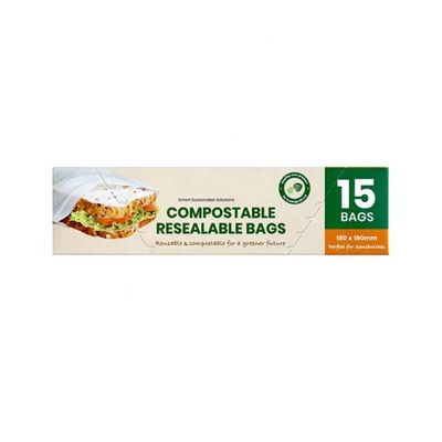 İyi bir fiyat. Ana Sayfa Komposta edilebilir Yeniden kapatılabilir %100 Biyodegradable Sürdürülebilir Mısır Nişastası Sandviç Kuru meyveler Gıda ambalajı için ziplock torbalar çevrimiçi