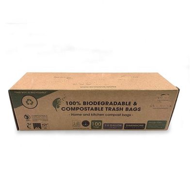 İyi bir fiyat. Özel Komposta edilebilir % 100 Biyodegradable Plastik Çöp Torbaları Dökme Ekolojik Dost çevrimiçi