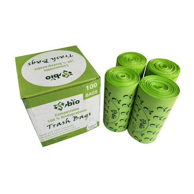 İyi bir fiyat. Sürdürülebilir Ekolojik Arkadaşlıklı Mısır Nişastası Temelli % 100 Komposta edilebilir Özel Logo Biyodegradable Tek kullanımlık taşınabilir Çöp Kutusu Liner çevrimiçi