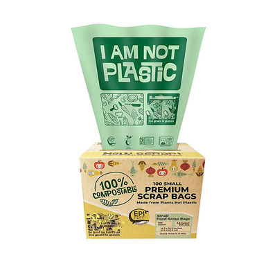 İyi bir fiyat. Toptan Satış Sürdürülebilir % 100 Biyodegradable Mısır Nişastası Özel Basılmış Yüksek Mutfak Komposta edilebilir Çöp Kutusu Liner Çantası Gıda Parçası için çevrimiçi