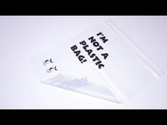 Biyolojik olarak ayrıştırılabilir kompost edilebilir zip kilitli giyim çantaları ambalaj özel boyut