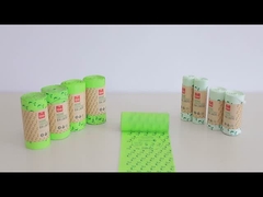 Dalga Üst Düğümü Komposta edilebilir Çöp Torbaları Kağıt Sarmaşırı Mutfak Yatak Odaları